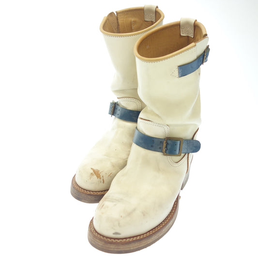 Used ◆Made in GM Japan engineer boots men's white size 8.5 MADE IN GM JAPAN [AFC18] 