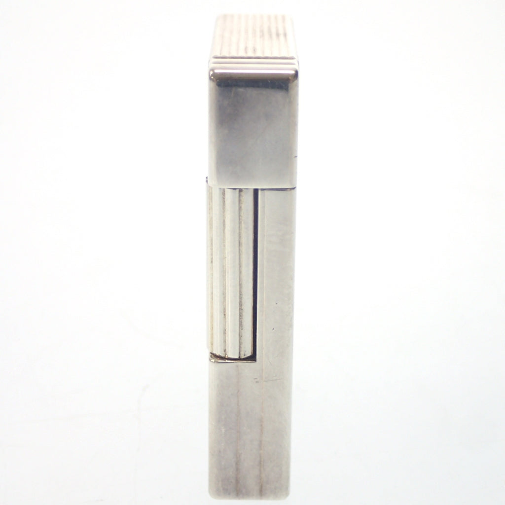 Used ◆DuPont Line 2 Gas Lighter GP Silver with box ST Dupont [AFI18] 