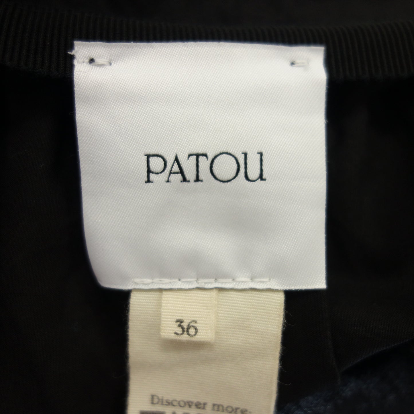 品相良好◆Patou 长裙褶边 22SA2-SK027-17 黑色 36 码女式 PATOU [AFB28] 