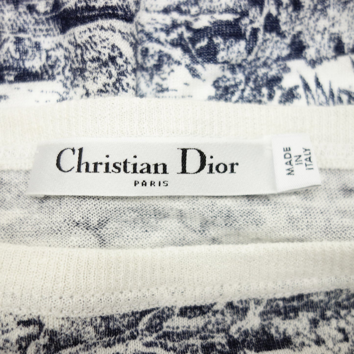 Christian Dior 针织毛衣 Toile de Jouy 224S51AM712 女士 海军蓝/白色 44 Christian Dior [AFB21] [二手] 