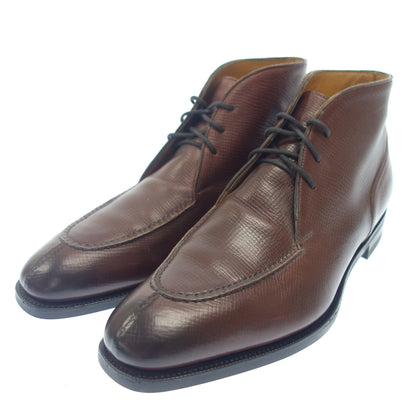 Very good condition ◆ Edward Green Leather Shoes Chukka Boots HALIFAX Utah Calf Burgundy UK8.5E 606 Last EDWARD GREEN 