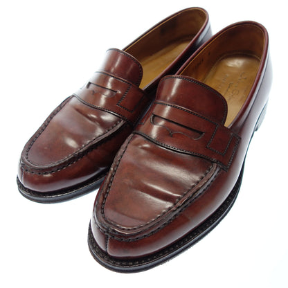 Good condition◆Jalan Sriwijaya Leather Loafer Cordovan Men's Size 6 Red Jalan Sriwijaya [AFC13] 