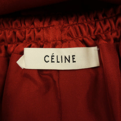 状况良好◆ Celine 裙子菲比时期褶皱真丝女士红色尺寸 36 CELINE [AFB45] 