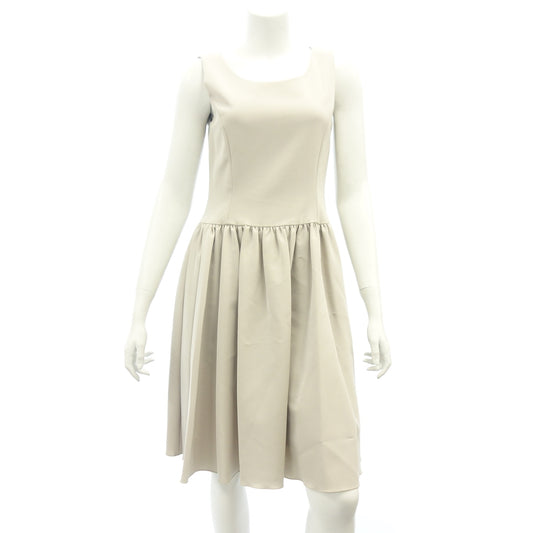 Used ◆ FOXY NEW YORK Rosalind flare dress ladies size 38 beige 40360 FOXY NEW YORK [AFB17] 