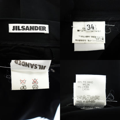 ジルサンダー ナイロンパンツ フレア レディース ブラック 34 JIL SANDER【AFB25】【中古】