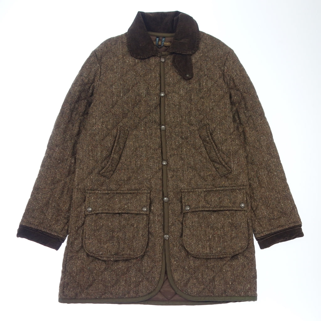 Good Condition◆United Arrows LAVENHAM Quilted Coat Wool Men's Brown Size 40 UNITED ARROWS LAVENHAM [AFA7] 