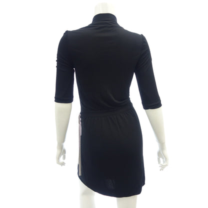 Good condition ◆ Gucci wrap dress rayon chain ladies black size XS 235434 GUCCI [AFB2] 