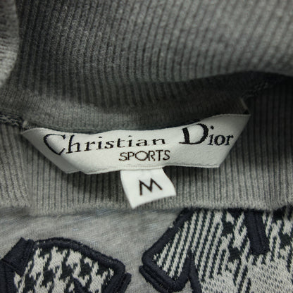 Good Condition◆Christian Dior Long Sleeve Tops Patch All Over Pattern Women's M Gray Christian Dior [AFB42] 