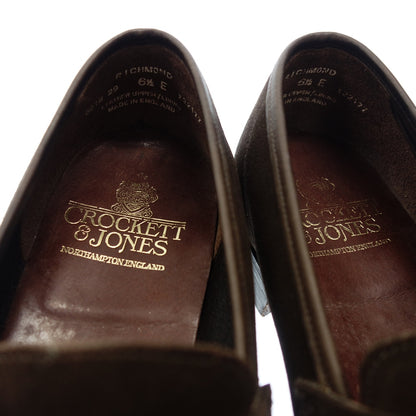 Good condition ◆ Crockett &amp; Jones Loafer Richmond Suede Men's 6.5 Brown CROCKETT &amp; JONES RICHMOND [LA] 