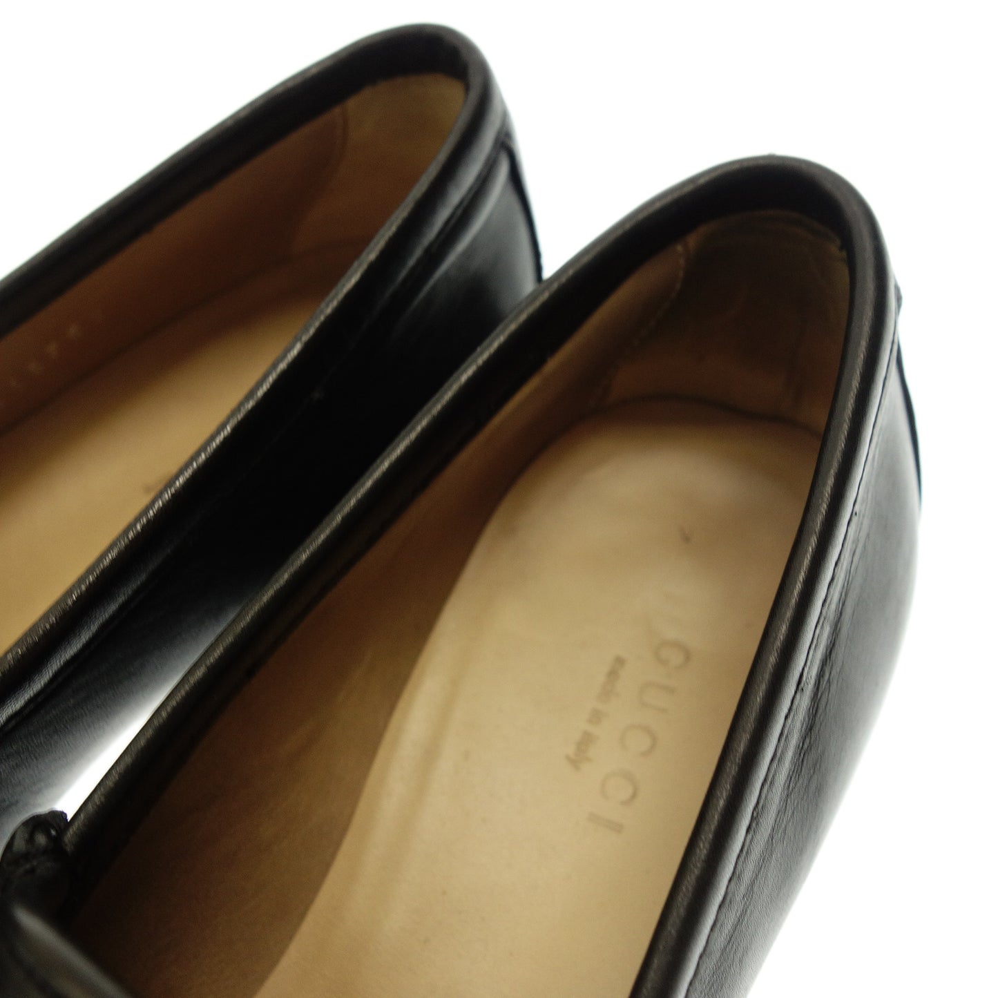 Very good condition ◆ Gucci leather shoes bit loafers ladies black 37.5C ​​115763 Gucci [AFC30] 