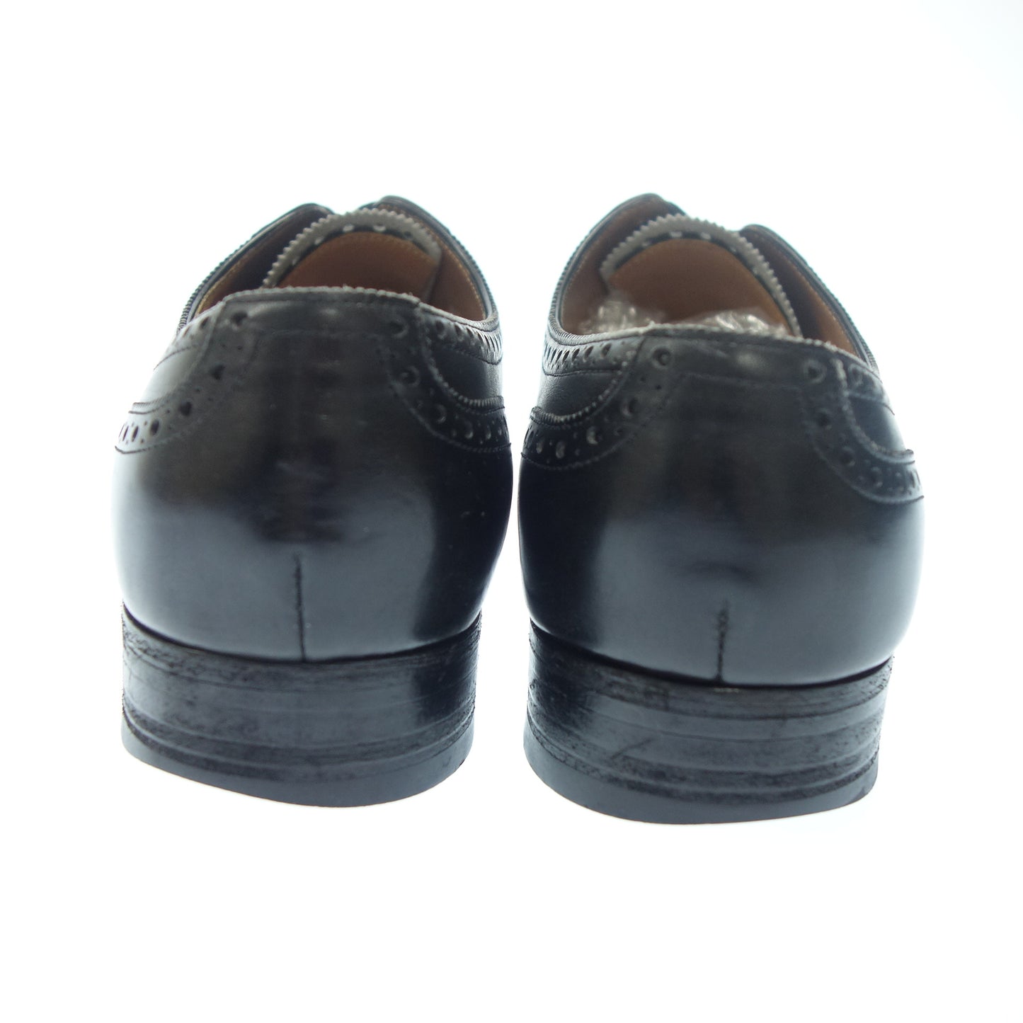 中古◆ジョンロブ レザーシューズ  ウイングチップ ダービー 旧ロゴ 5.5 メンズ  黒 JOHN LOBB Darby【AFD1】