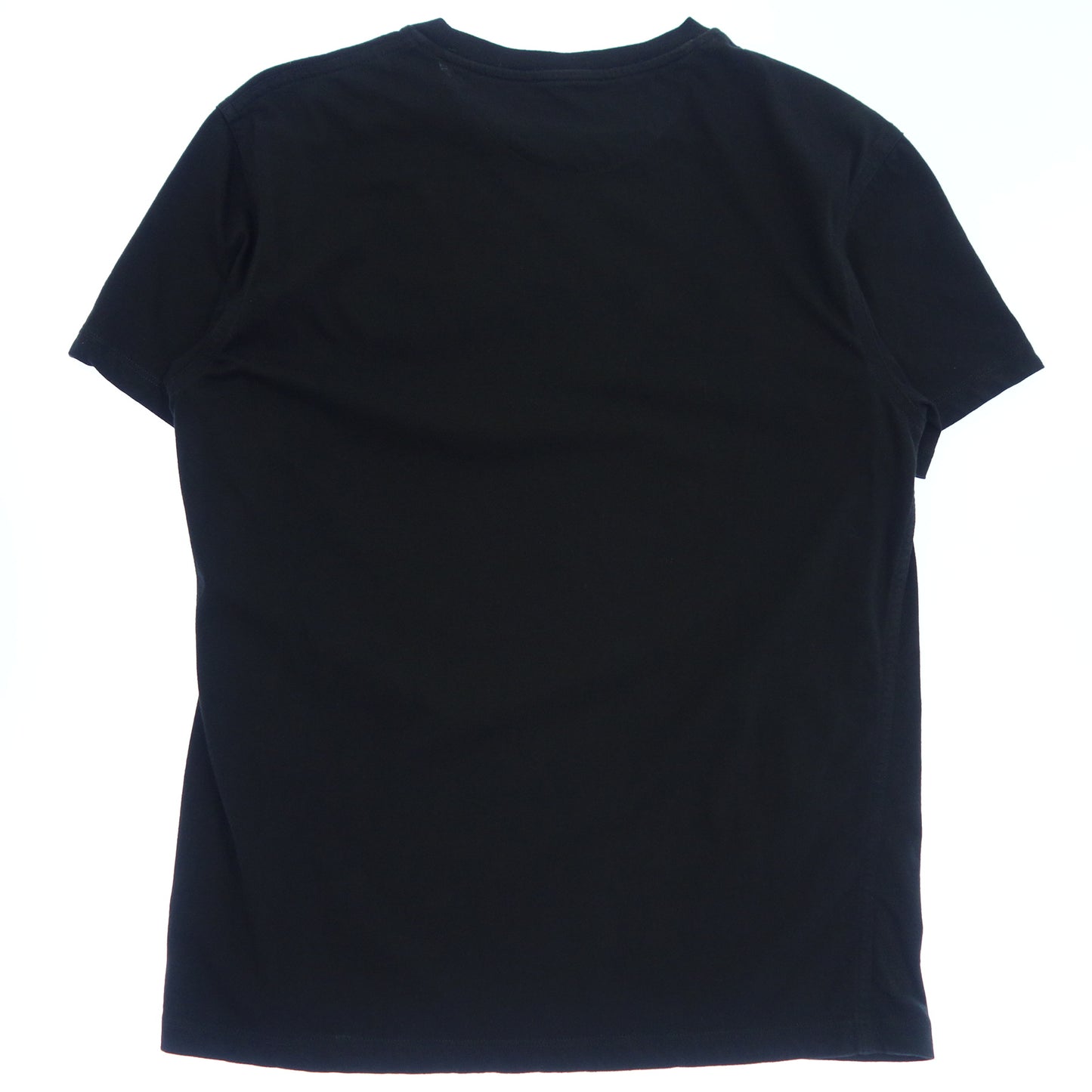 極美品◆ヴァレンティノ Tシャツ ロゴプレート VLTN UV3MG08G6LC ブラック サイズS メンズ VALENTINO【AFB28】