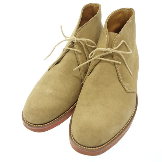 Good Condition◆Walkover Leather Shoes Chukka Boots JA17883 Suede Men's Beige Size 8.5 WALK OVER [AFC42] 