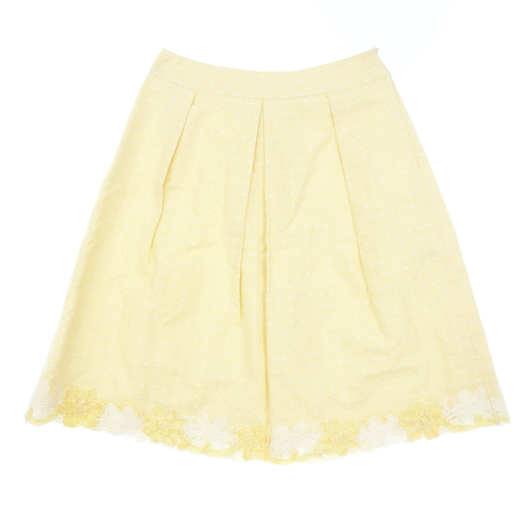 Very beautiful item ◆ Rene Skirt Women's Yellow Size 36 Rene [AFB12] 