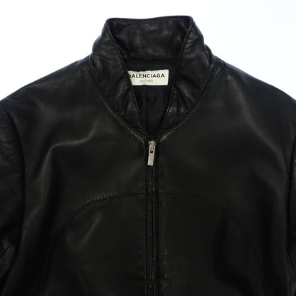 Very good condition ◆ Balenciaga Leather Jacket Zip Up 342695 Women's 38 Black BALENCIAGA [AFG1] 