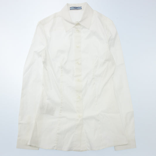 Prada long sleeve shirt 22SS ladies white 38 PRADA [AFB13] [Used] 