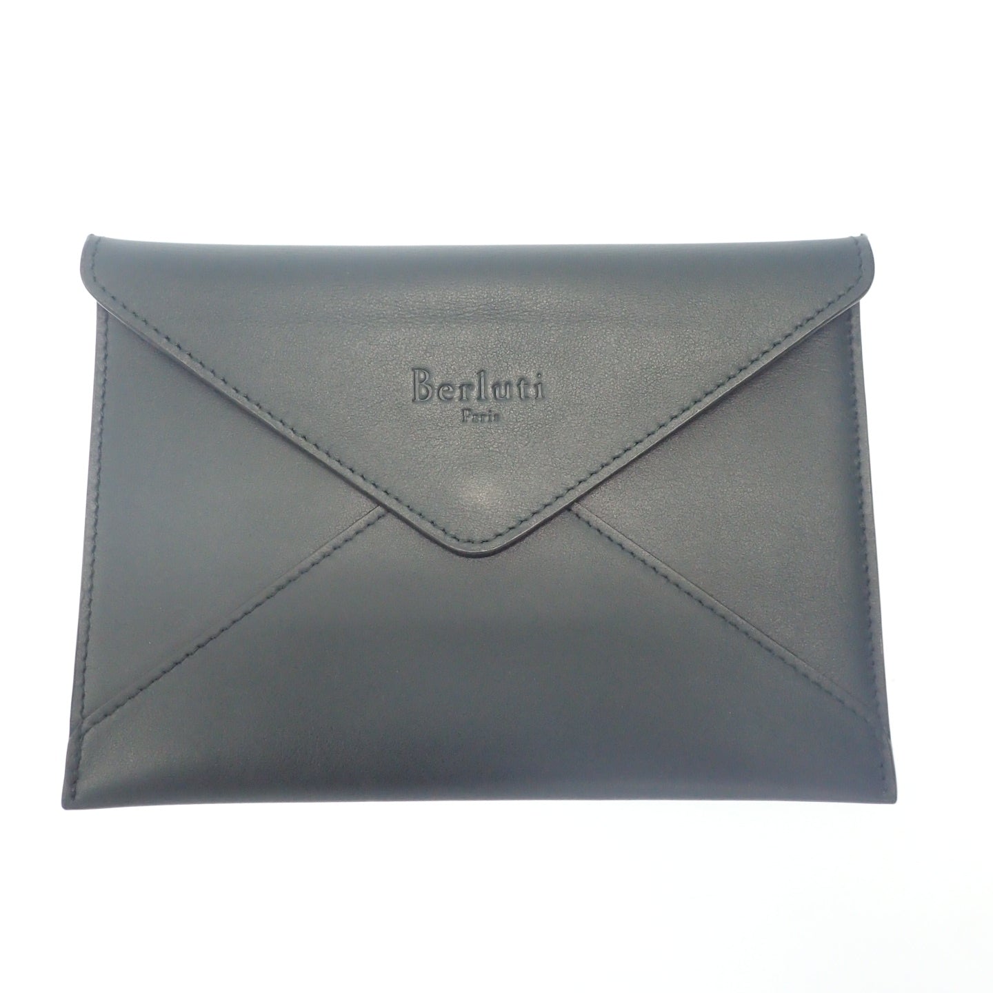 Good condition ◆ Berluti letter case leather gold hardware Berluti [AFI18] 