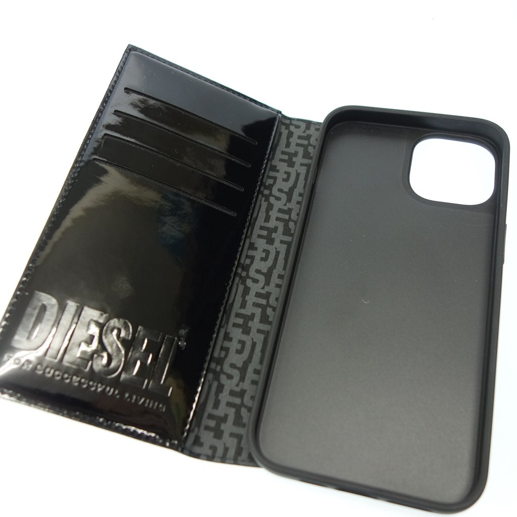 極美品◆ディーゼル スマホケース iphone13/14 ブラック DIESEL【AFI6】