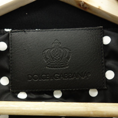 ドルチェ&ガッバーナ ナイロンブルゾン バイカラー ドット メンズ ブラック 52 DOLCE&GABBANA【AFB47】【中古】