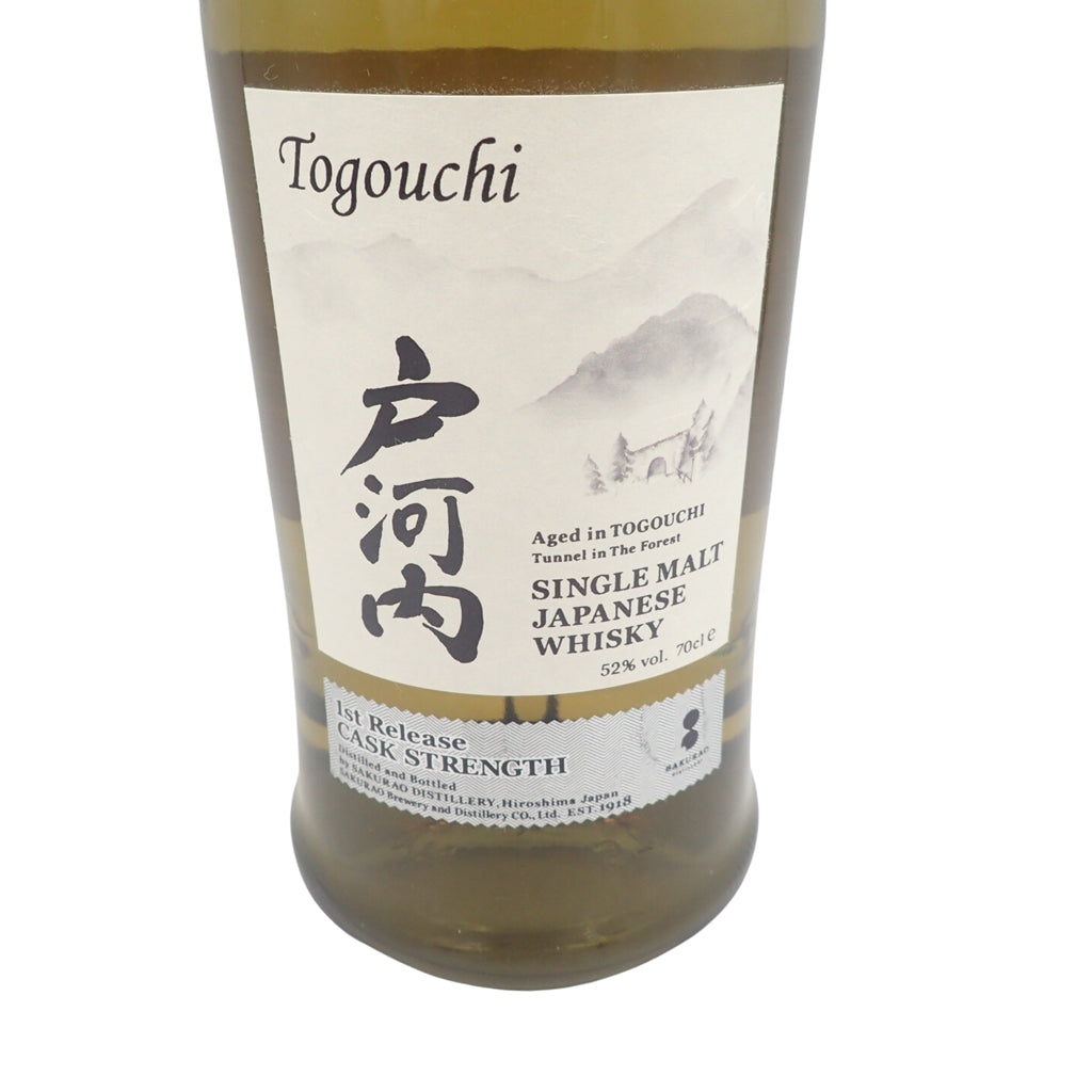 Tokyo limited ◆ Togouchi Single Malt First Release Cask Strength 700ml 52% 1st Relase CASK STRENGTH [W] 