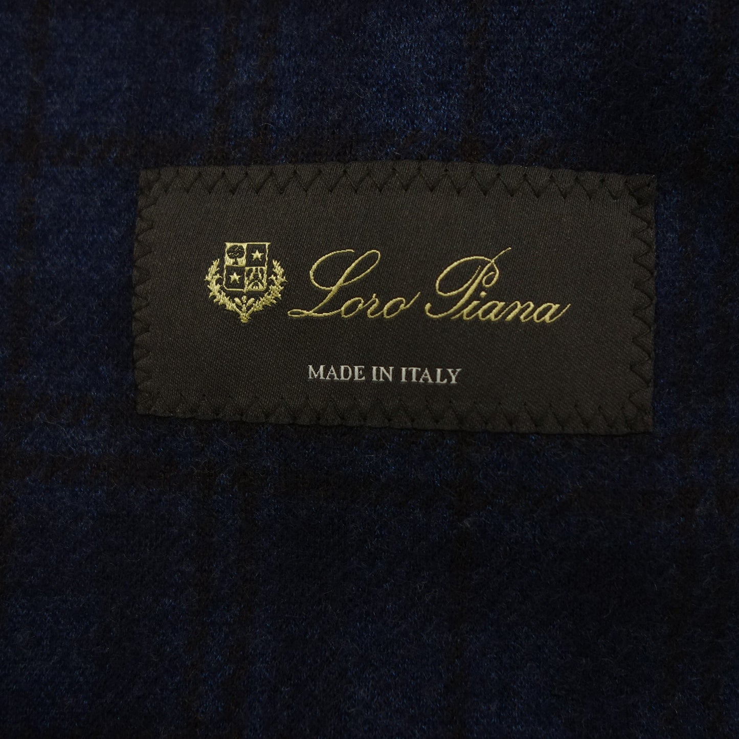 Loro Piana 3B Jacket Cashmere x Silk Check Men's 58 Navy Loro Piana [AFB23] [Used] 