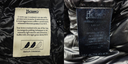 ヘルノ ダウンジャケット PI0054D ブラック レディース 42 HERNO【AFA6】【中古】