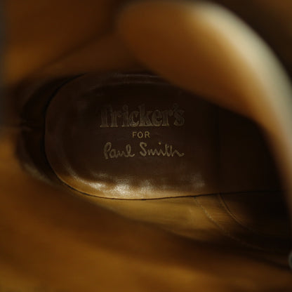 美品◆トリッカーズ ポールスミス レザーブーツ ウィングチップ 76178 メンズ ブラック系 サイズ8.5 Tricker's Paul Smith【AFC42】