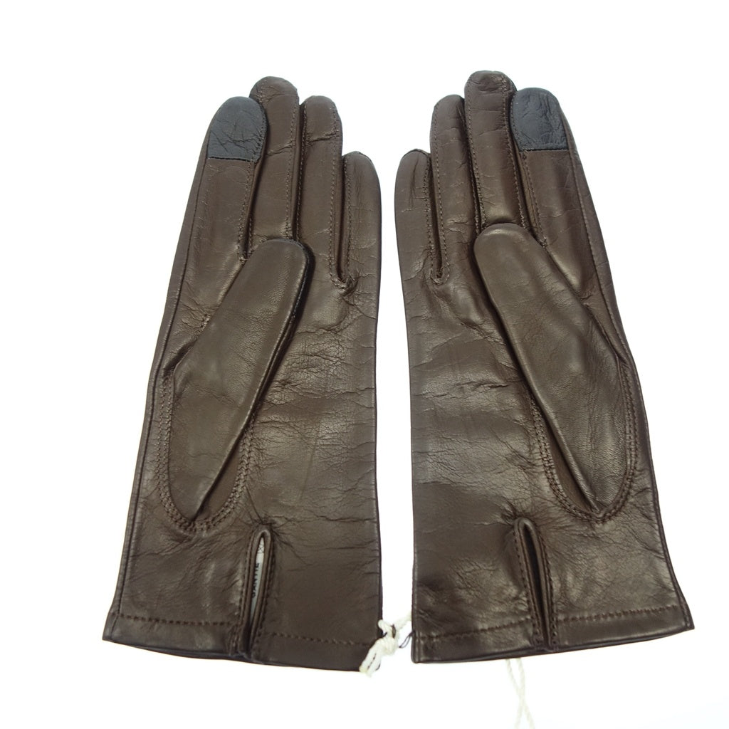 Like new◆Maison Fabre Gloves Lambskin Lambskin 2-piece set maison fabre [AFI21] 