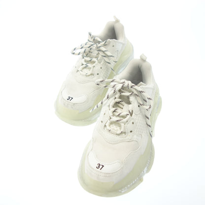 状况良好 ◆ Balenciaga 系带运动鞋网眼 Triple S 男士白色尺寸 24.5 厘米 BALENCIAGA [AFC27] 