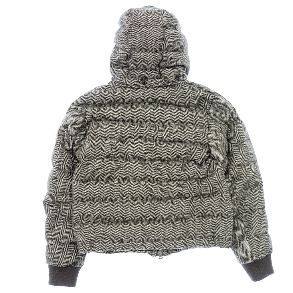 状况良好◆Moncler 14AW 羽绒服 Florian 人字纹棕色 ZIND-14-3325 男式 2 码 MONCLER FLORIAN [AFA15] 