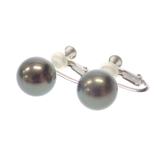 Good condition ◆ POLA Jewelry South Sea black butterfly pearl earrings Base K14WG White gold Total weight 4.2g POLA JEWELRY [AFI12] 