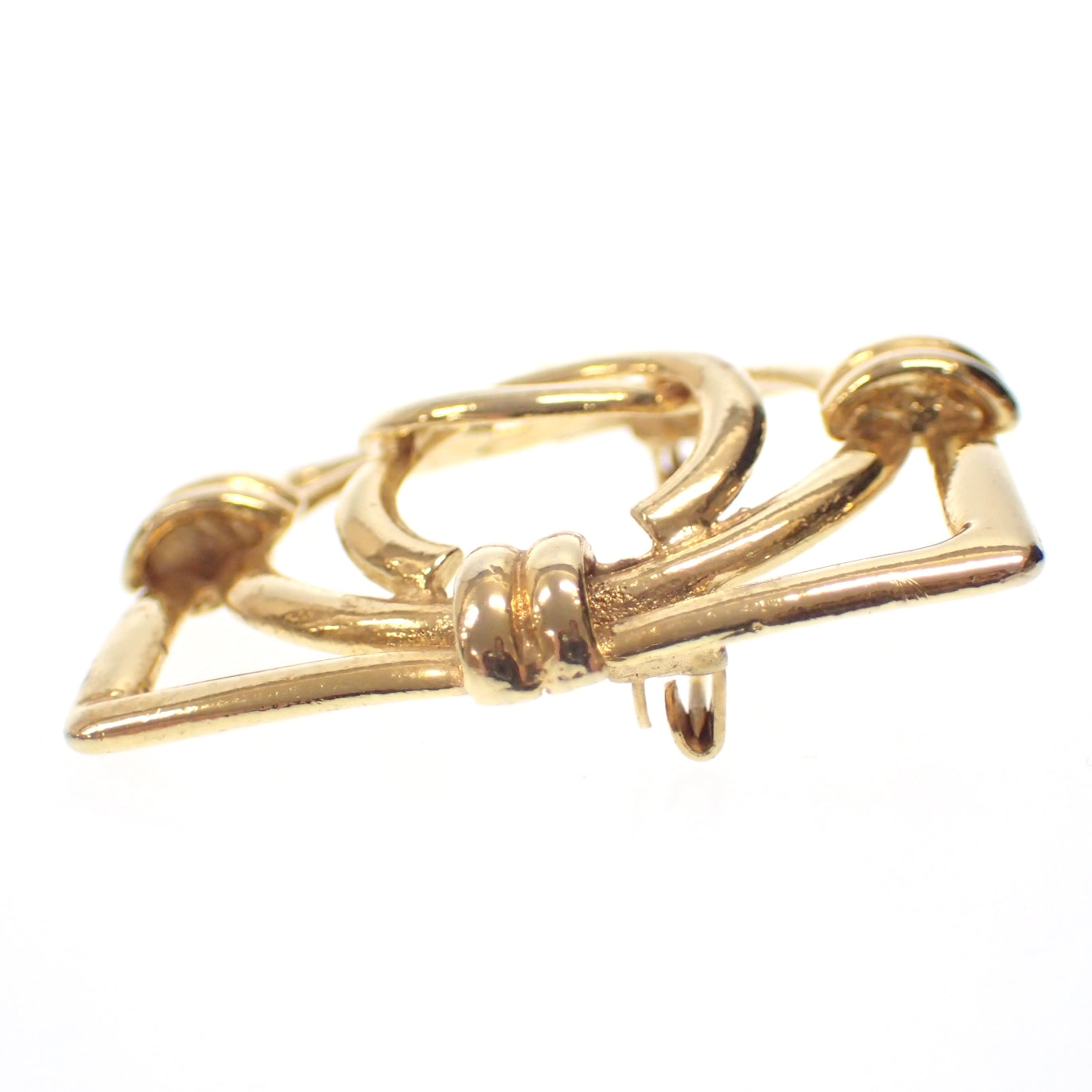 Good condition◆CHANEL brooch here mark vintage 29 gold CHANEL [AFI12] 