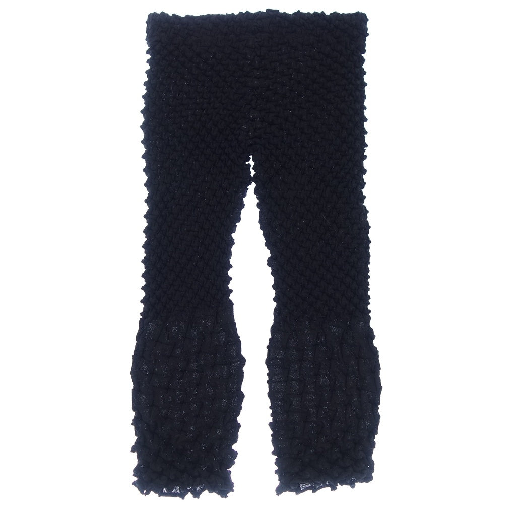 Good condition ◆ ISSEY MIYAKE Pants IM13KF276 Knit Women's Black Size 2 ISSEY MIYAKE [AFB33] 
