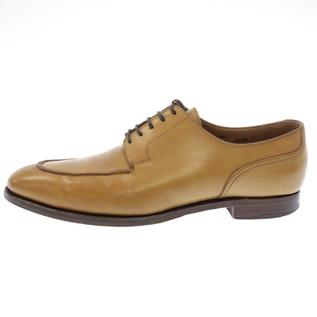 二手 ◆Crockett &amp; Jones U 型鞋 Wigston Trading Post 定制皮革男式浅棕色 UK6.5E CROCKETT&amp;JONES Wigston Trading Post [AFD1] 