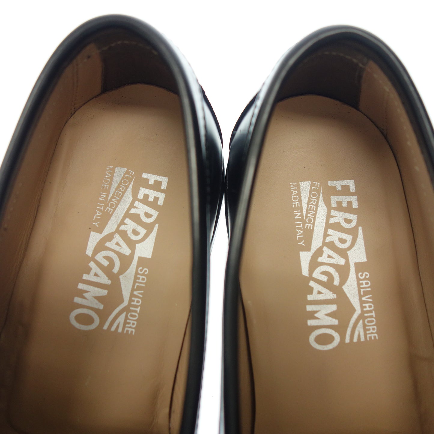 Used ◆Salvatore Ferragamo Gancini loafers men's black size 6.5EE Salvatore Ferragamo [AFC22] 