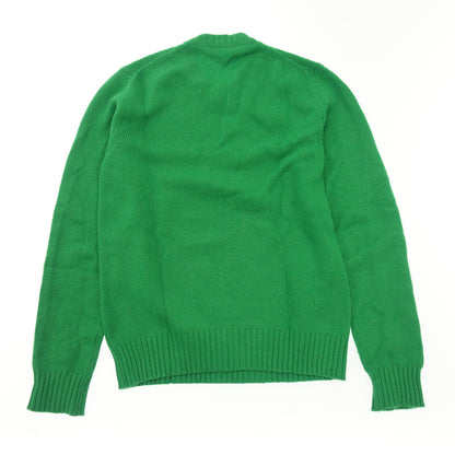 Used ◆ Dolce &amp; Gabbana Crew Neck Knit 100% Cashmere Men's Green Size 46 DOLCE&amp;GABBANA [AFB4] 