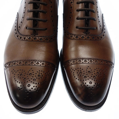 Very good condition ◆ Edward Green Cadogan Straight Tip Leather Shoes Semi Brogue Men's 6.5 Brown EDWARDGREEN CADOGAN [LA] 