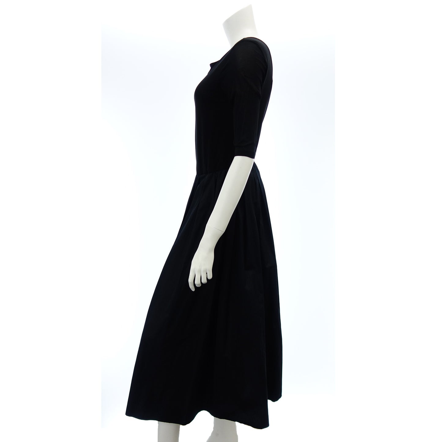 Max Mara Long Dress Flare Women's Black M MaxMara [AFB28] [Used] 