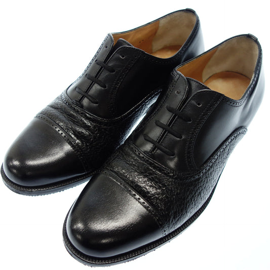 Tanino Criscici Leather Shoes Straight Tip Men's 5.5 Black Tanino Criscici [AFC53] [Used] 