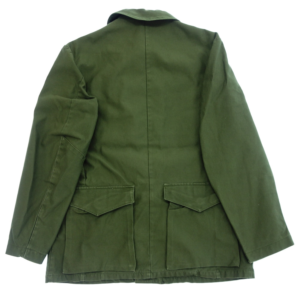 Used ◆Swedish Army M-59 Double Pocket Men's C44 Green Field Jacket [AFB33] 