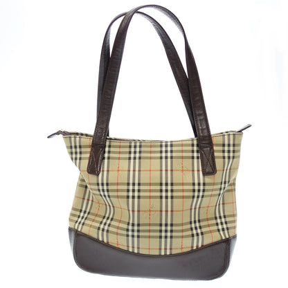 Very good condition ◆ Burberry handbag Nova check x brown BURBERRY [AFE4] 