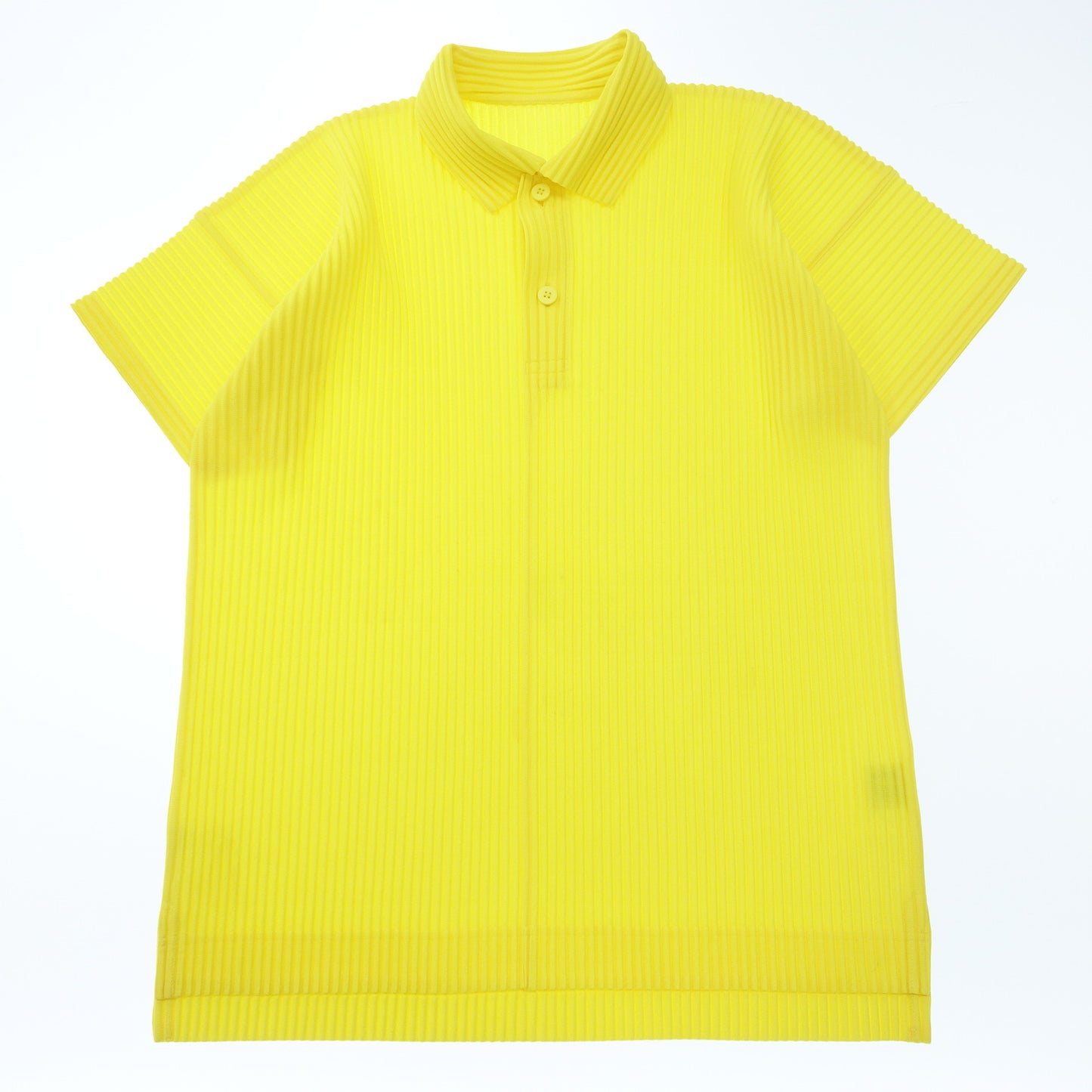 ISSEY MIYAKE HOMME PLISSE Shirt Short Sleeve Pullover HP11JM127 Men's Yellow 2 ISSEY MIYAKE HOMME PLISSE [AFB49] [Used] 