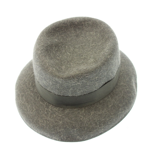 Good Condition◆Hermes Hat Mocchi Gray 57 HERMES [AFI19] 