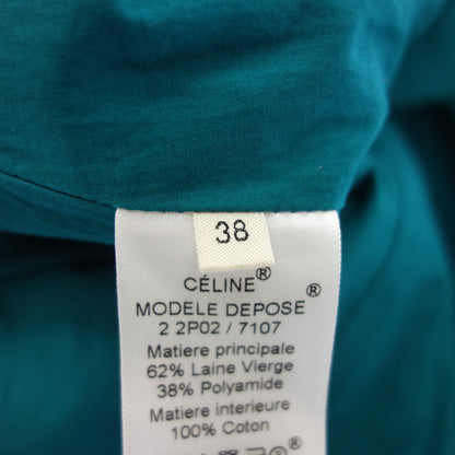 Very good condition ◆ Celine Phoebe period skirt wool nylon ladies green size 38 CELINE [AFB42] 