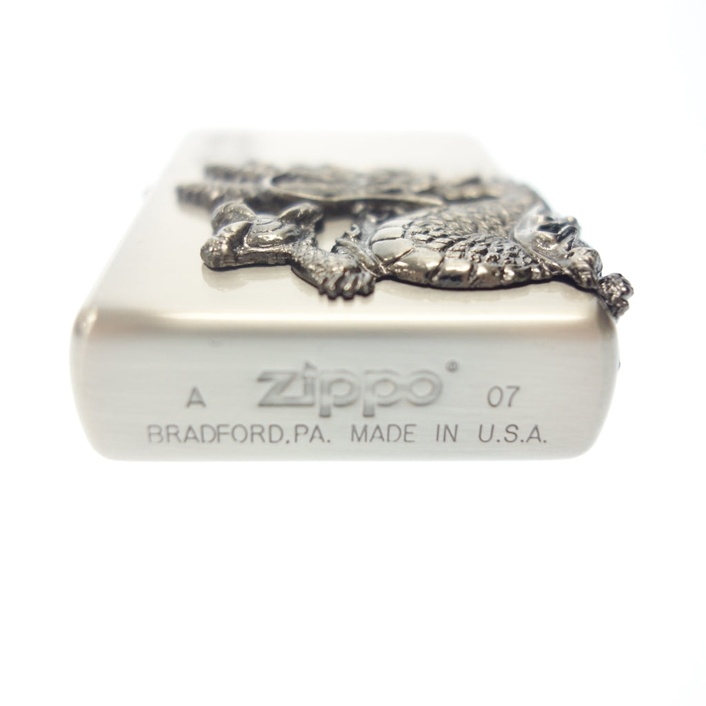 【メール便無料】 中古◇ジッポー 龍神 シルバー No.0018 2007年製 ZIPPO【AFI13 たばこメーカー