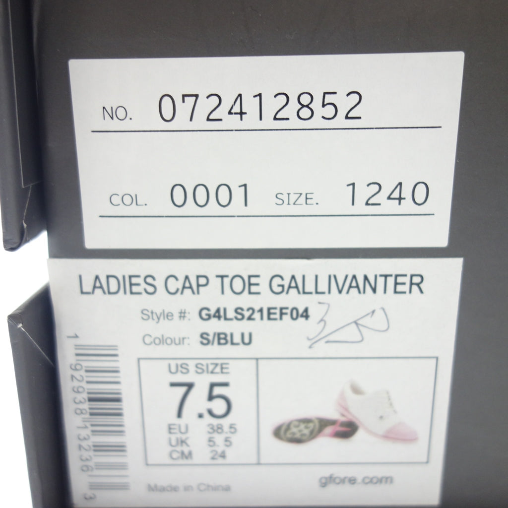 Like new◆G-Fore Golf Shoes G4LS21EF04 Women's White Pink Size 24cm G/FORE [AFD14] 