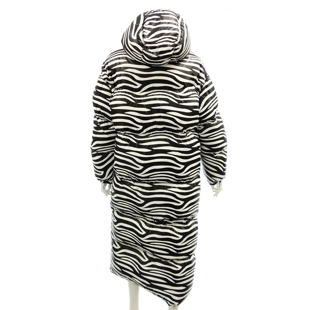 Like new◆Moncler Tippi Down Jacket Coat Zebra Pattern Richard Quinn 2019 Women's 0 Black x White MONCLER GENIUS [AFA8] 