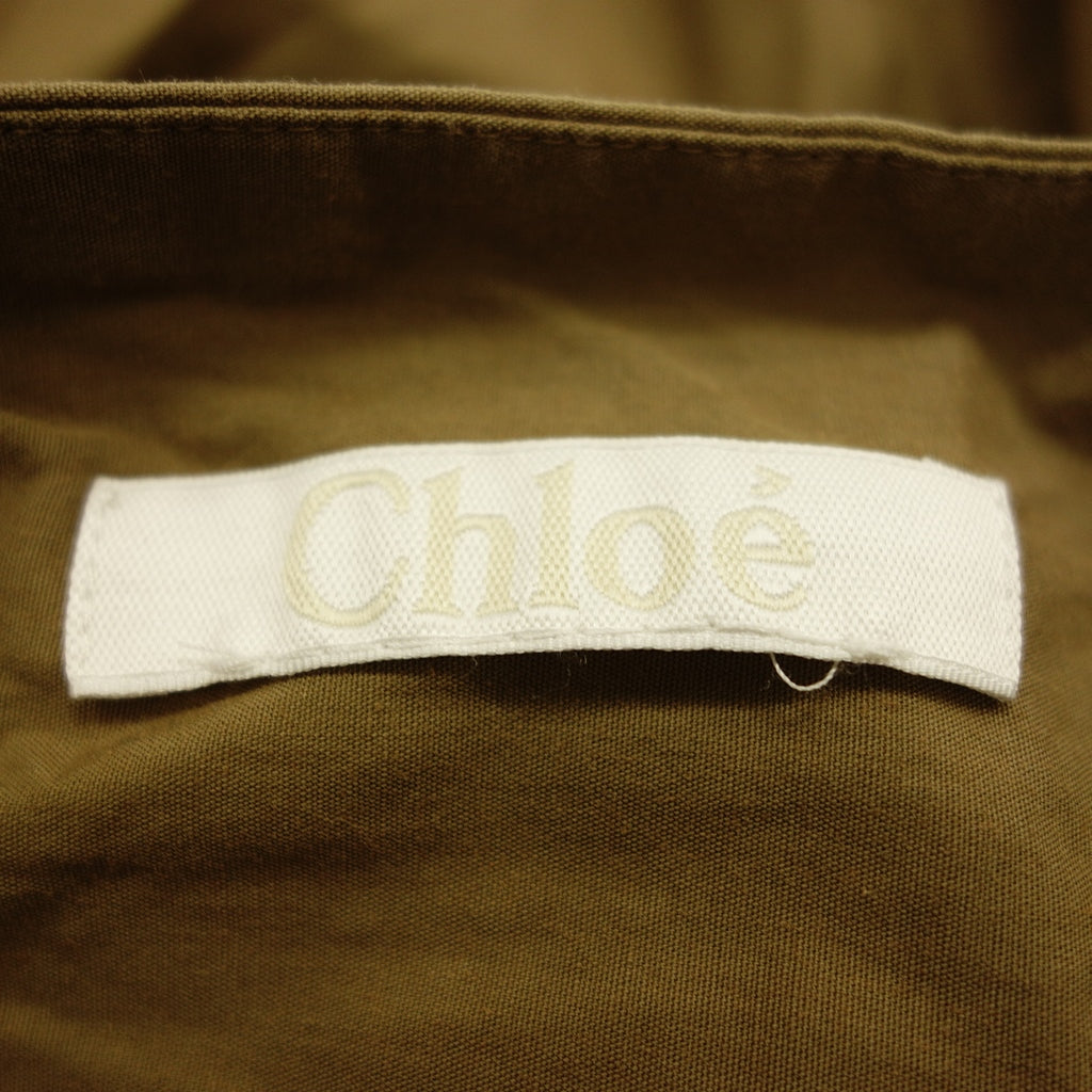 美品◆クロエ コットン スカート レディース 34 茶 Chloe【AFB9】