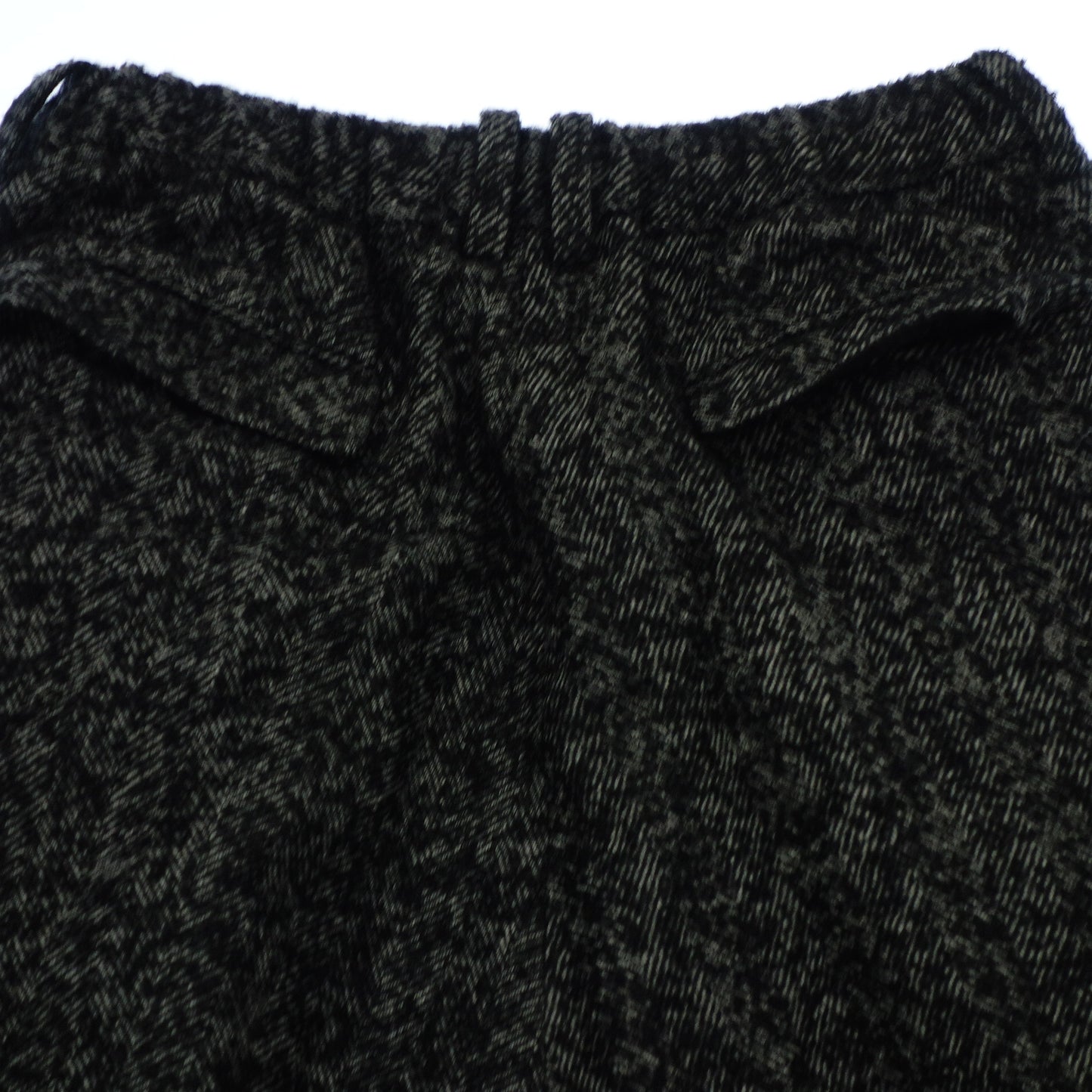 Vennu Tweed Sarouel Work Pants Wool Blend 111030501 Men's Black F BENNU [AFB10] [Used] 