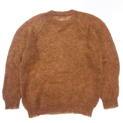 Good condition ◆ Soglia knit sweater crew neck mohair blend men's size L orange soglia [AFB39] 